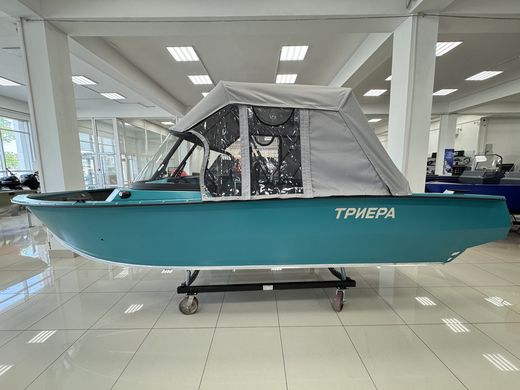 Моторная лодка, Триера 470 FISH, бирюзовый