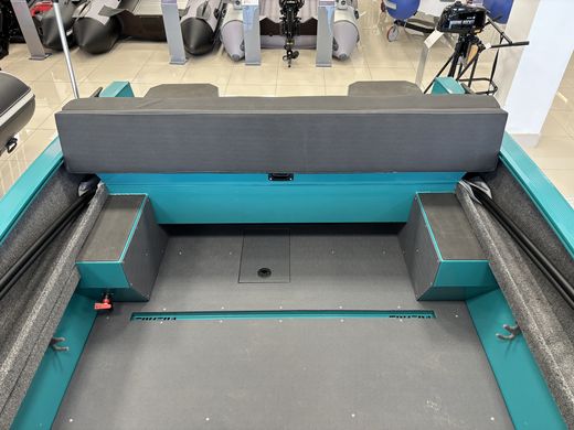 Моторная лодка, Триера 470 FISH, бирюзовый