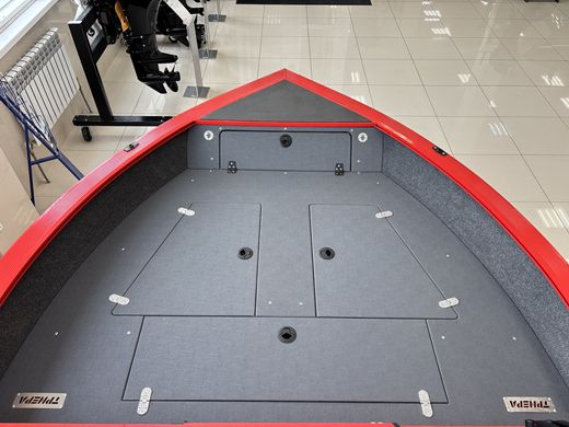 Моторная лодка, ТРИЕРА 490 FISH, красный с Suzuki DF70ATL