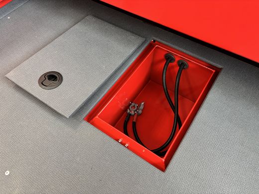 Моторная лодка, ТРИЕРА 490 FISH, красный с Suzuki DF70ATL