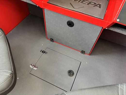 Моторная лодка, ТРИЕРА 490 FISH, красный с Suzuki DF90ATL