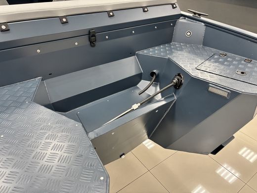 Моторная лодка, Victory A3, квинтет, серо-синий с Marine Rocket MREF60FUEL-T