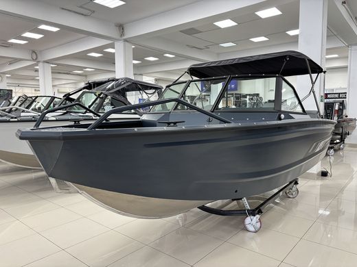 Моторная лодка, Victory A3, квинтет, серо-синий с Suzuki DF50ATL