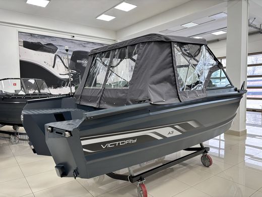 Моторная лодка, Victory A3, квинтет, серо-синий с Suzuki DF50ATL
