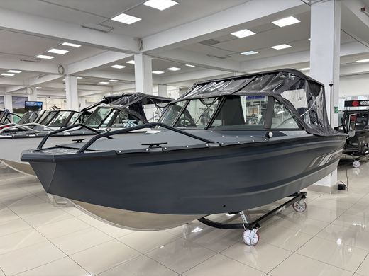 Моторная лодка, Victory A3, квинтет, серо-синий с Suzuki DF50ATL