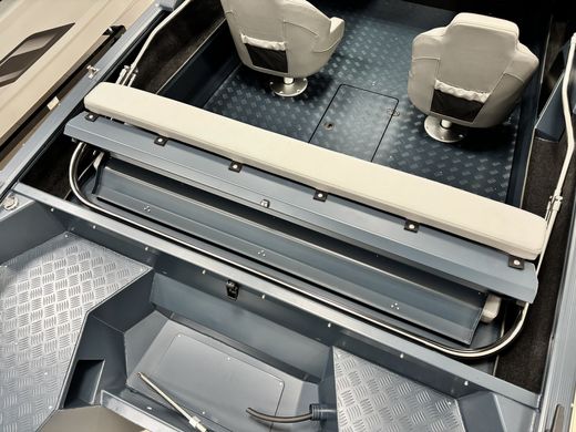 Моторная лодка, Victory A3, квинтет, серо-синий с Suzuki DF50ATL