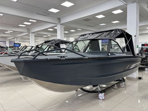 Моторная лодка, Victory A3, квинтет, серо-синий с Suzuki DF60ATL