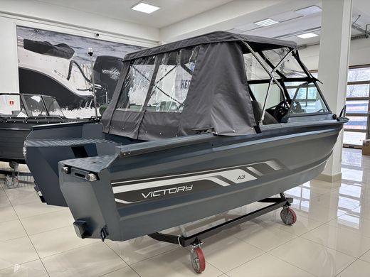 Моторная лодка, Victory A3, квинтет, серо-синий с Suzuki DF60ATL