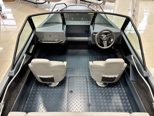 Моторная лодка, Viсtory A3, квинтет, серо-синий с Marine Rocket MREF50FVEL-T