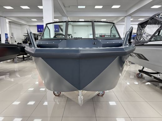 Моторная лодка, Viсtory A3, квинтет, серо-синий с Marine Rocket MREF60FVEL-T