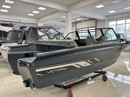 Моторная лодка, Viсtory A3, квинтет, серо-синий