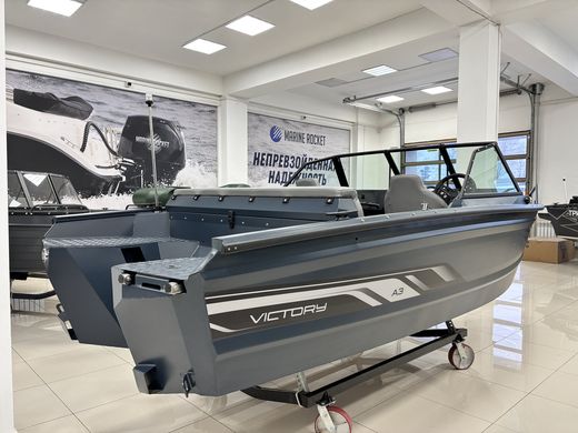 Моторная лодка, Viсtory A3, серо-синий с Marine Rocket MREF50FVEL-T