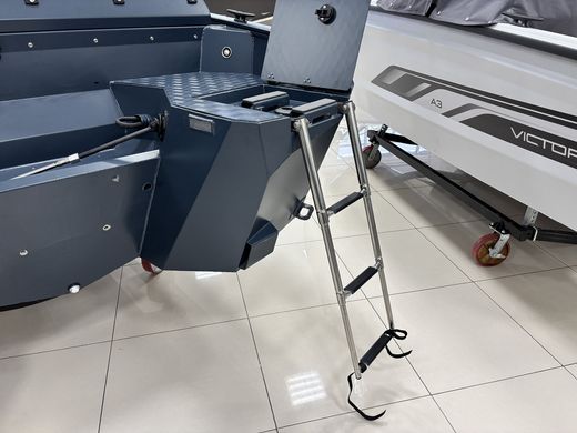 Моторная лодка, Viсtory A3, серо-синий с Marine Rocket MREF60FUEL-T