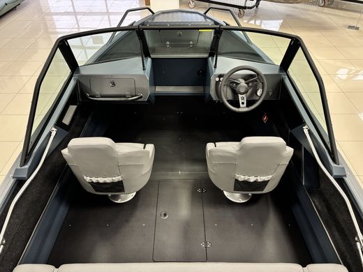 Моторная лодка, Viсtory A3, серо-синий с Suzuki DF60ATL