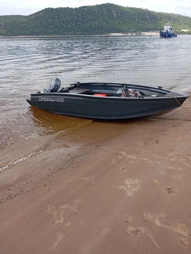 Моторная лодка, Xstream 400 румпель, графит с Marine Rocket MR9.9FHS
