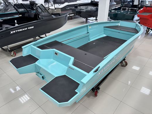 Моторная лодка, Xstream 420 румпель, бирюзовый с Marine Rocket MR30FHS