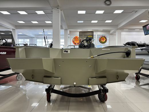 Моторная лодка, Xstream 420S, хаки c Marine Rocket MR40FFES-T