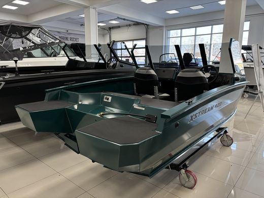 Моторная лодка, Xstream 420X, изумруд c Marine Rocket MR25FFES