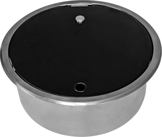 Мойка круглая, стеклянная крышка, Marine Rocket