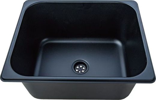 Мойка квадратная, черная, 350х320х150, Marine Rocket
