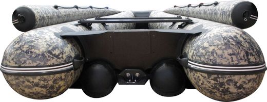 Надувная лодка ПВХ Абакан 380 Jet, фальшборт, камуфляж cifra, SibRiver