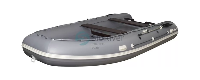 Надувная лодка ПВХ Абакан 380 Jet light, серый, SibRiver