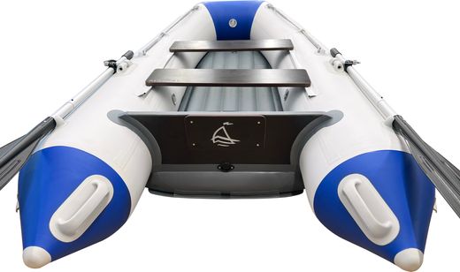 Надувная лодка ПВХ, Адмирал 250 НД, белый-синий