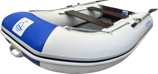 Надувная лодка ПВХ, Адмирал 250 НД, белый-синий