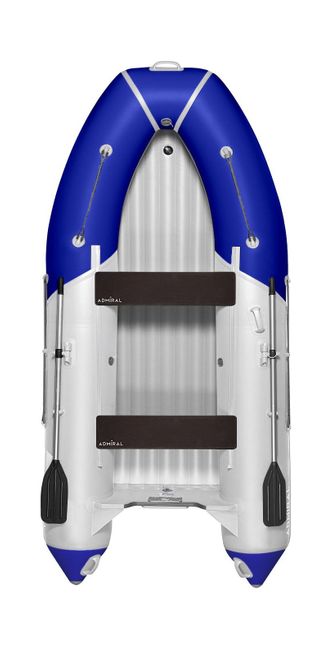 Надувная лодка ПВХ, Адмирал 325 S НДНД, светло-серый/синий
