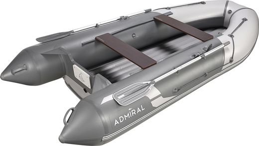 Надувная лодка ПВХ, Адмирал 355 S НДНД, серый
