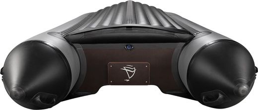 Надувная лодка ПВХ, Адмирал 375 S НДНД,  роульс, рым, накладки, серый/черный