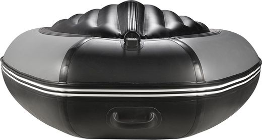 Надувная лодка ПВХ, Адмирал 375 S НДНД,  роульс, рым, накладки, серый/черный