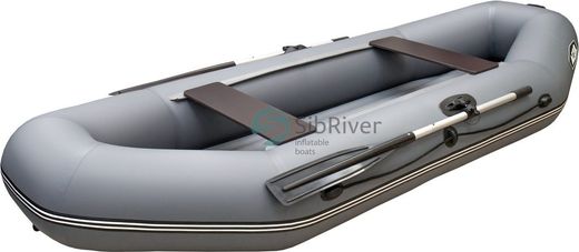 Надувная лодка ПВХ Агул 270 НД, серый, SibRiver