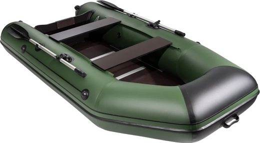 Надувная лодка ПВХ, АКВА 2900 СК, зеленый/черный