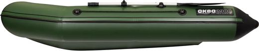 Надувная лодка ПВХ, АКВА 2900 СК, зеленый/черный