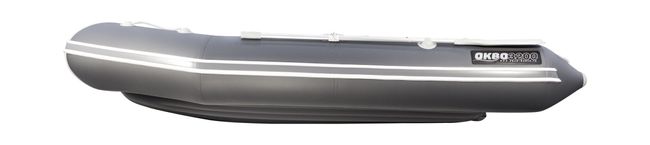 Надувная лодка ПВХ, АКВА 3200 НДНД, графит/светло-серый