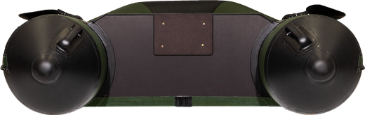 Надувная лодка ПВХ, АКВА 3200 слань-книжка киль, зеленый/черный