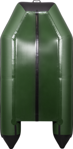 Надувная лодка ПВХ, АКВА 3200 слань-книжка киль, зеленый/черный