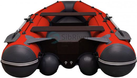 Надувная лодка ПВХ Allaska Drive 360, красный/черный, SibRiver