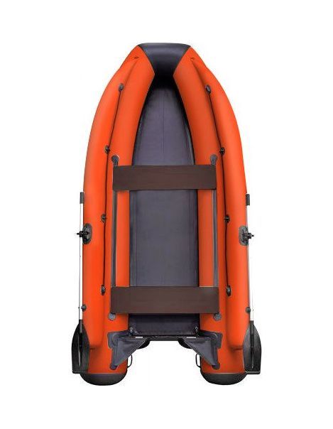 Надувная лодка ПВХ Allaska Drive 360 Lux, фальшборт, оранжевый/черный, SibRiver