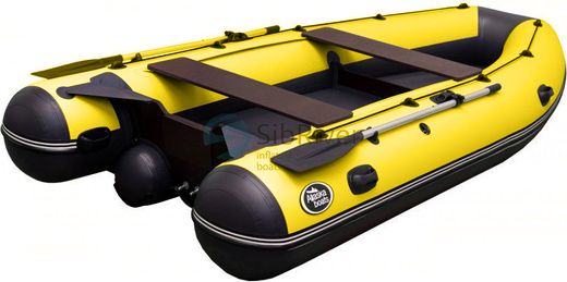 Надувная лодка ПВХ Allaska Drive 360, желтый/черный, SibRiver