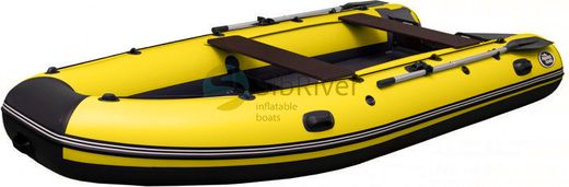 Надувная лодка ПВХ Allaska Drive 360, желтый/черный, SibRiver