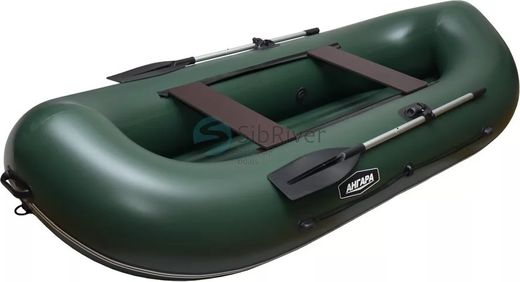 Надувная лодка ПВХ Ангара 300 НД, зеленый, SibRiver
