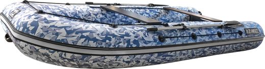 Надувная лодка ПВХ, AZIMUT Everest Light 405 НДНД, камуфляж лёд