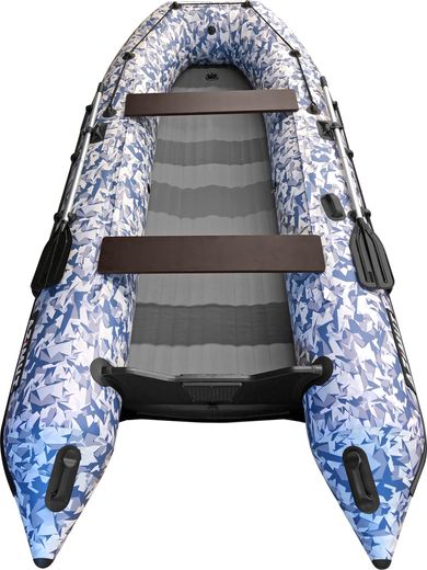 Надувная лодка ПВХ, AZIMUT Everest Light 405 НДНД, камуфляж лёд