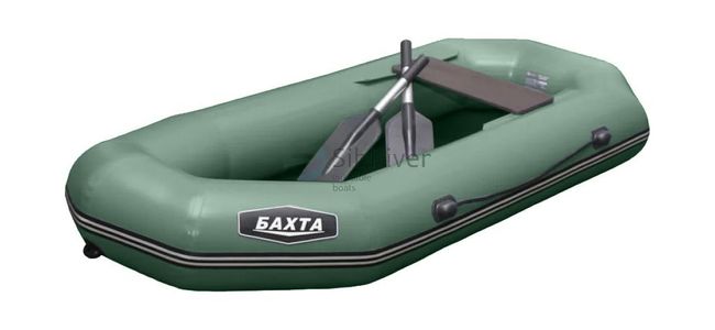 Надувная лодка ПВХ Бахта 205, зеленый, SibRiver
