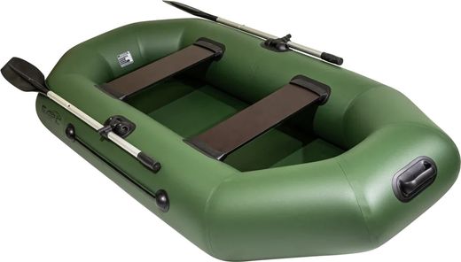 Надувная лодка ПВХ, Барс 240, зеленый