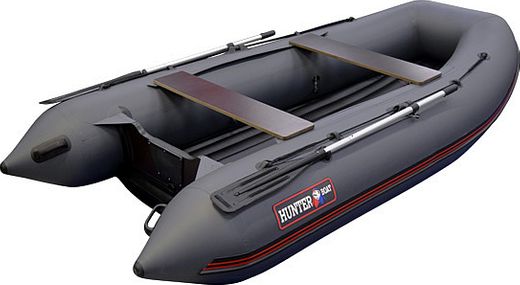 Надувная лодка ПВХ, Хантер 310 А НДНД, серый
