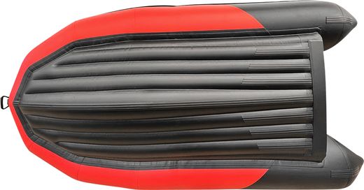 Надувная лодка ПВХ, Хантер 330 Про НДНД, красный/черный