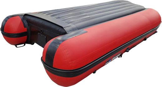 Надувная лодка ПВХ, Хантер 340 Трэвел НДНД, красный